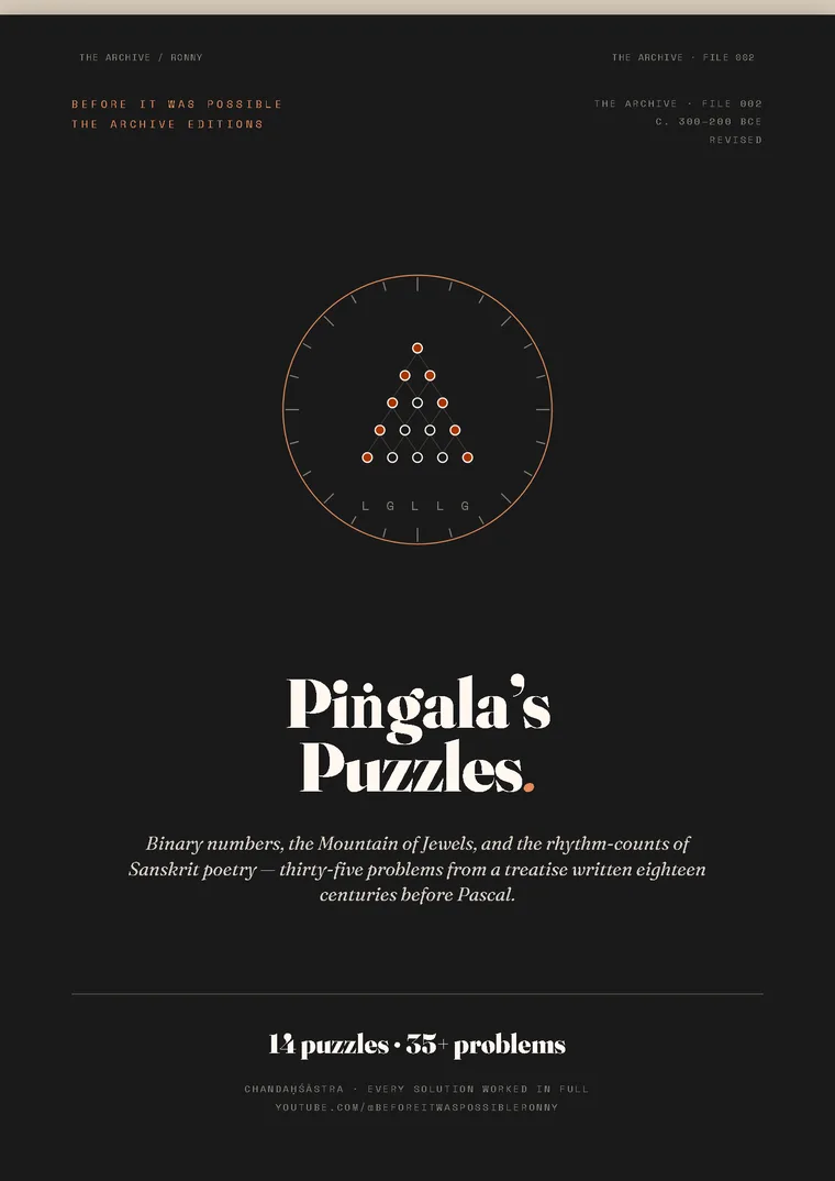 Piṅgala's Puzzles cover